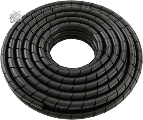 Guaina spirale cavi nera - spirale,